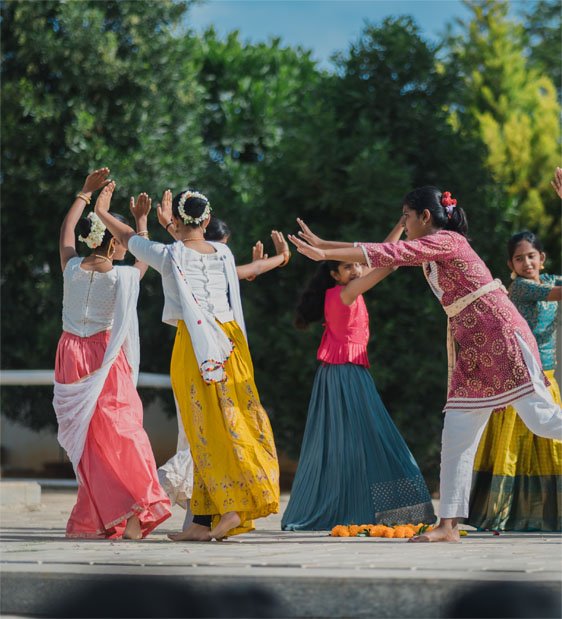 Cultural dance performance at Vidyashilp School Sarjapur